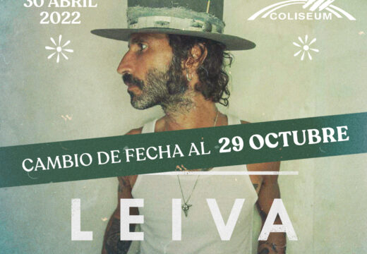 O concerto de Leiva na Coruña, aprazado ao 29 de outubro por problemas de saúde do artista